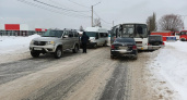 Четыре легковушки и два пассажирских автобуса столкнулись в Волжске