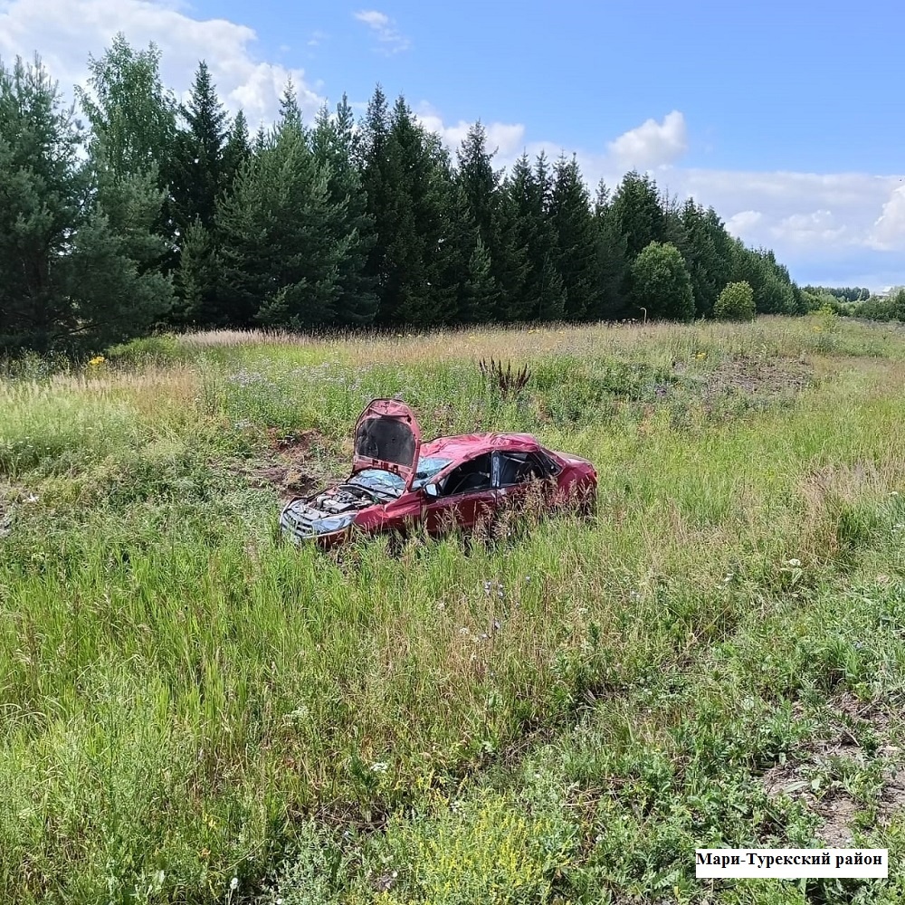 Пьяный водитель на Lada Granta спровоцировал ДТП в Мари-Турекском районе:  пострадали двое