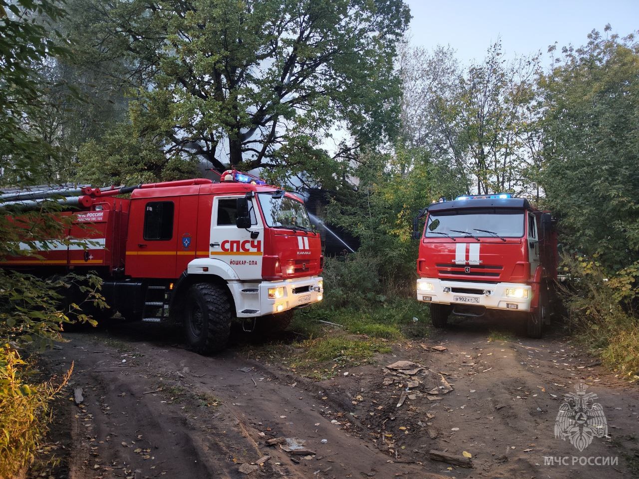 В Йошкар-Оле выясняют причину возгорания расселенного дома