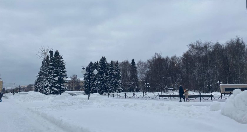 В Йошкар-Оле пасмурно, местами снег