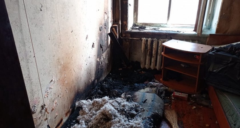 Из-за пожара в Марий Эл госпитализировали 27-летнего мужчину