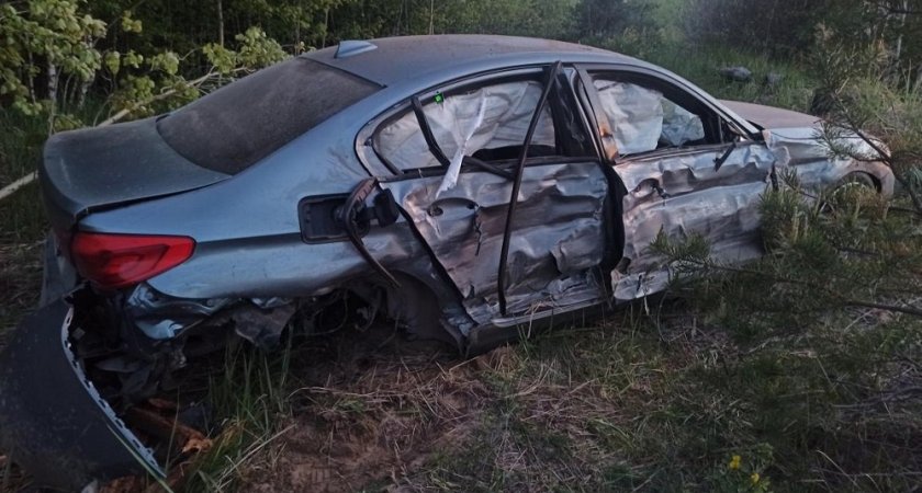 Ночью на трассе в Марий Эл столкнулись BMW и грузовой тягач