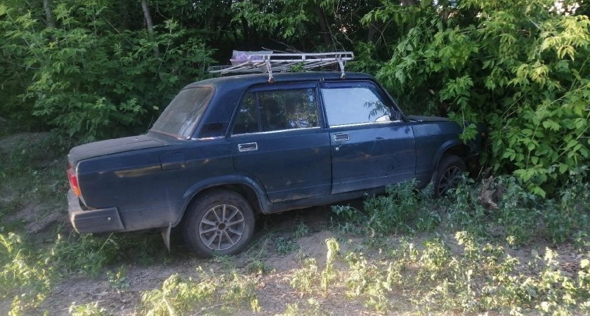 В Волжске автомобиль въехал в деревья