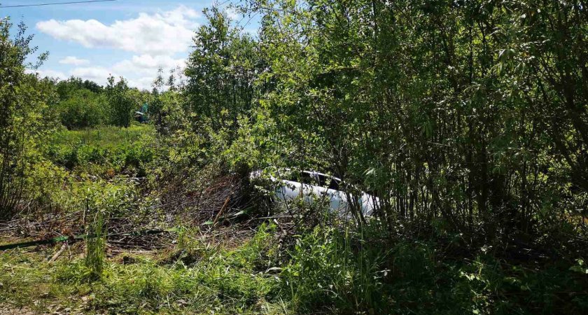 Под Йошкар-Олой два человека погибли в опрокинувшейся в водоем иномарке