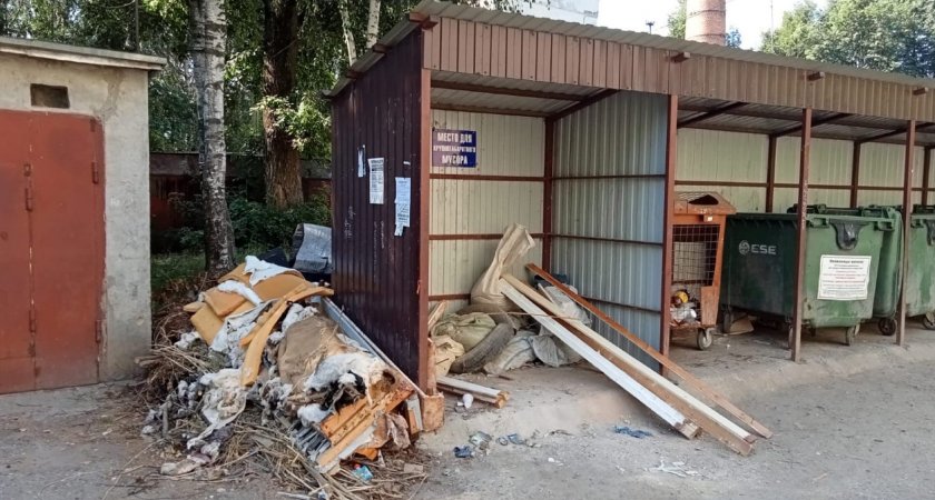 В Йошкар-Оле после жалоб в соцсетях почистили мусорные контейнеры