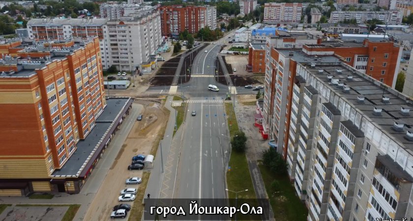 В Йошкар-Оле доделали перекресток трех улиц: вид с высоты птичьего полета