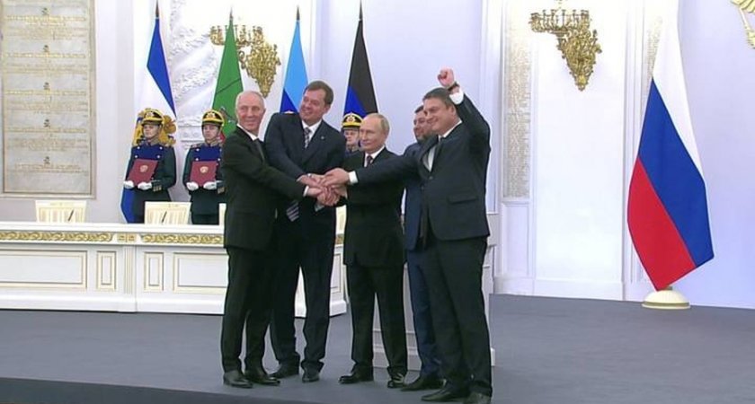 Путин принял в состав России четыре новых региона