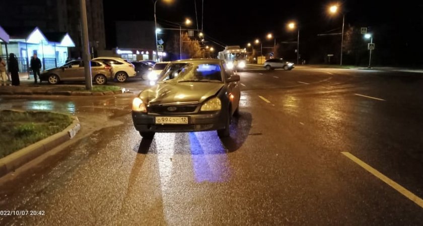 В Йошкар-Оле Lada Priora сбила пешехода