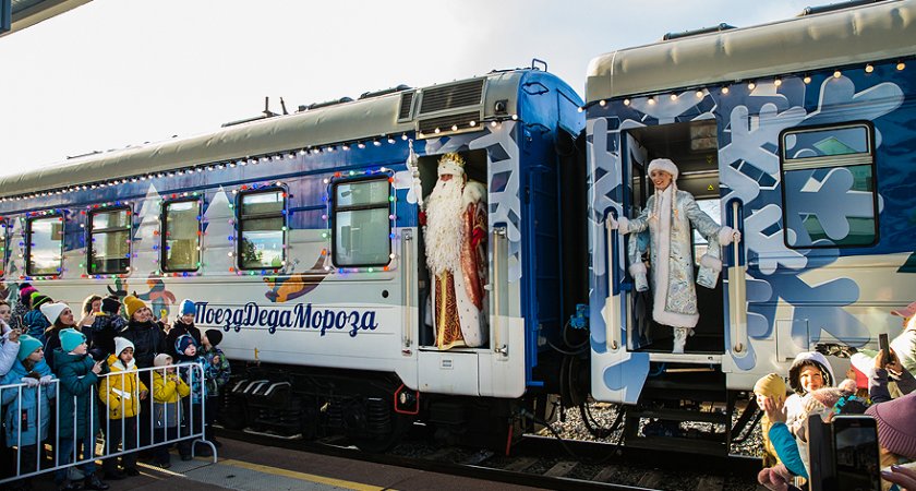 Поезд Деда Мороза из Великого Устюга сделает остановку в Йошкар-Оле