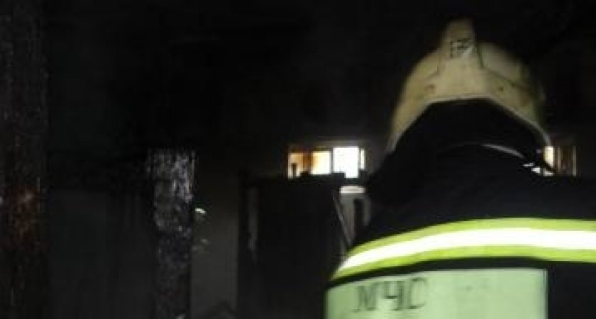 В Медведевском районе произошел пожар