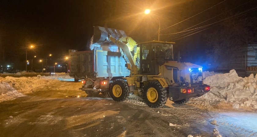 С начала зимы из Йошкар-Олы вывезли более 110 тысяч кубов снега