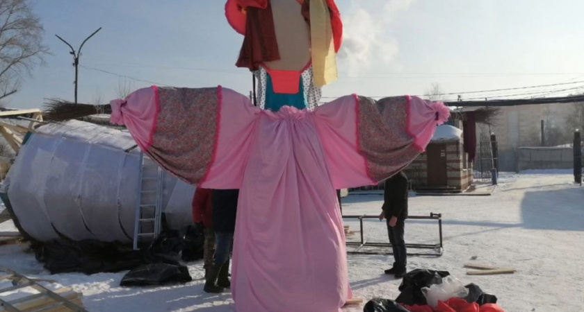 В Йошкар-Оле сожгут 10-метровое чучело Масленицы