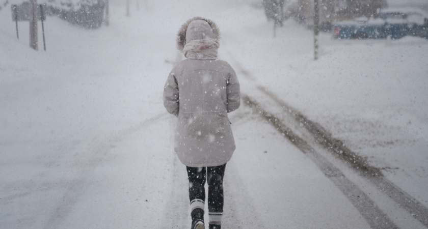 В понедельник в Марий Эл ожидается снег и метель