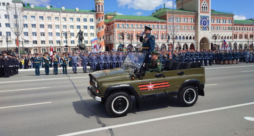 В Йошкар-Оле прошел Парад в честь 78-й годовщины Победы в Великой Отечественной войне