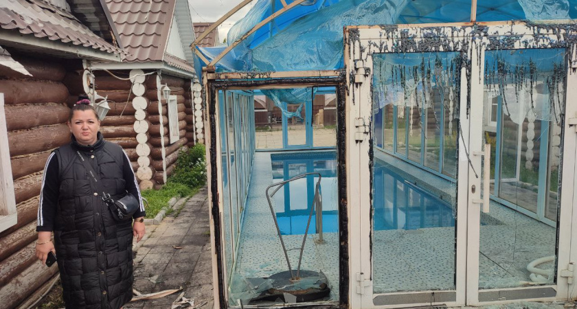 Управляющая банного комплекса "Венеция" рассказала о крупном пожаре