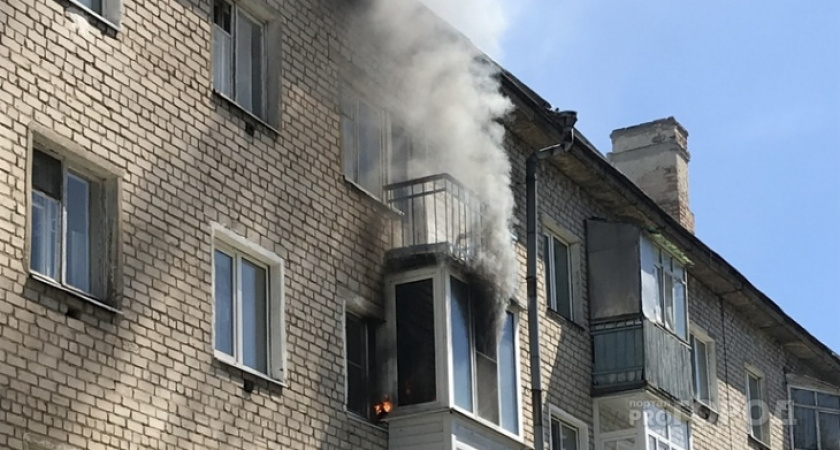 В Йошкар-Оле женщина спала, пока ее квартира горела