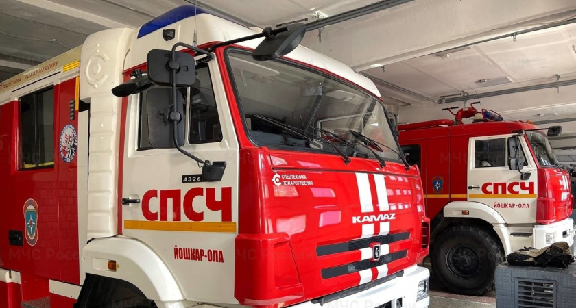 Йошкаролинка получила ожоги во время пожара в своей квартире