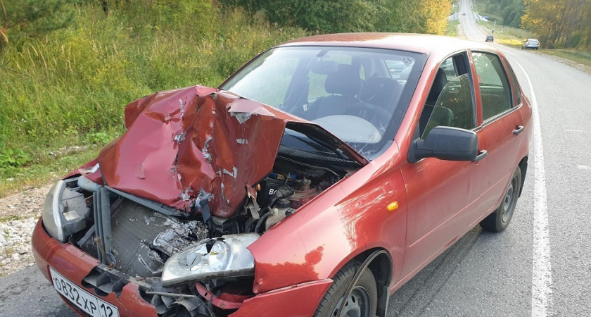 В Горномарийском районе автоледи столкнулась с трактористом