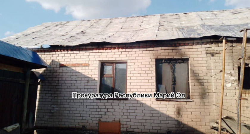 В Волжском районе произошел пожар 