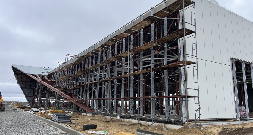 Стройка пассажирского терминала в аэропорту Йошкар-Олы опережает график на три месяца 