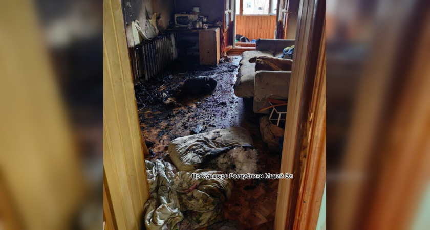 Днем в Йошкар-Оле произошел пожар: идет расследование