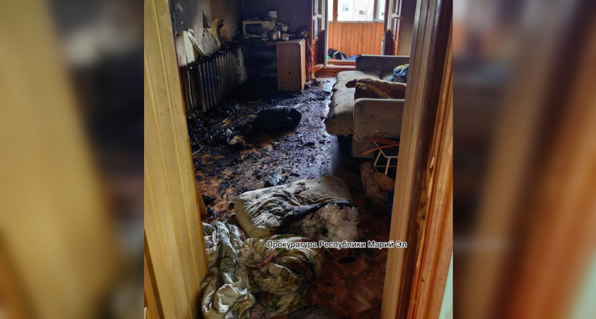 Пожар в Йошкар-Оле: один человек погиб, другой госпитализирован