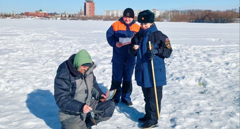 В Йошкар-Оле выход на лед на берег Малой Кокшаги опасен