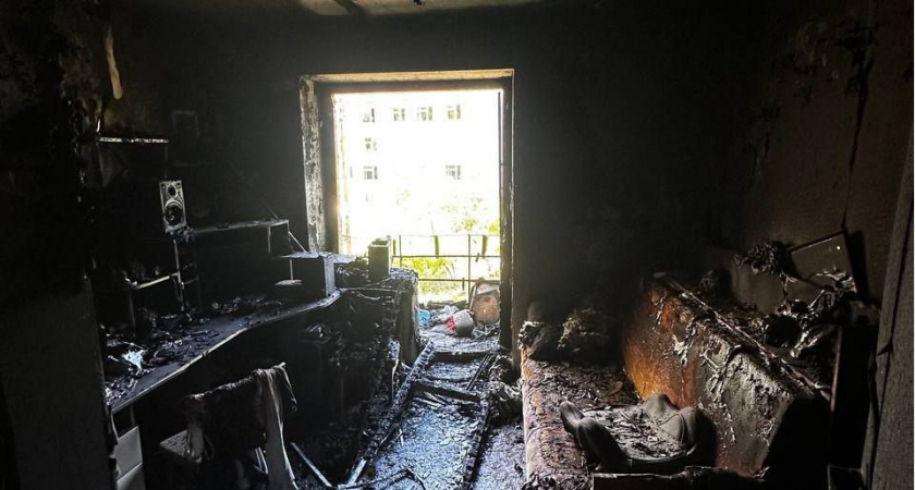 Девочке пришлось прыгать из окна горящей квартиры в Йошкар-Оле
