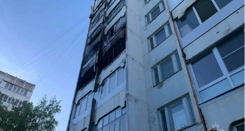 Сразу две квартиры в Йошкар-Оле полыхнули из-за залетевшего на балкон окурка