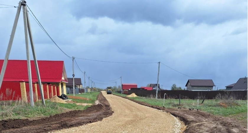 Новую дорогу построили в одной из деревень Марий Эл
