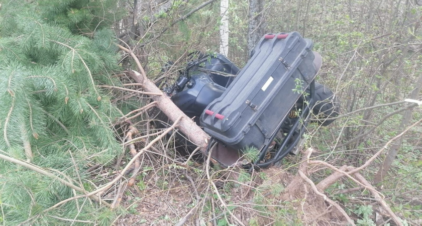 Квадроцикл с пьяным водителем опрокинулся в Марий Эл
