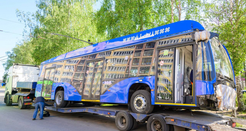 Новый троллейбус привезли в Йошкар-Олу
