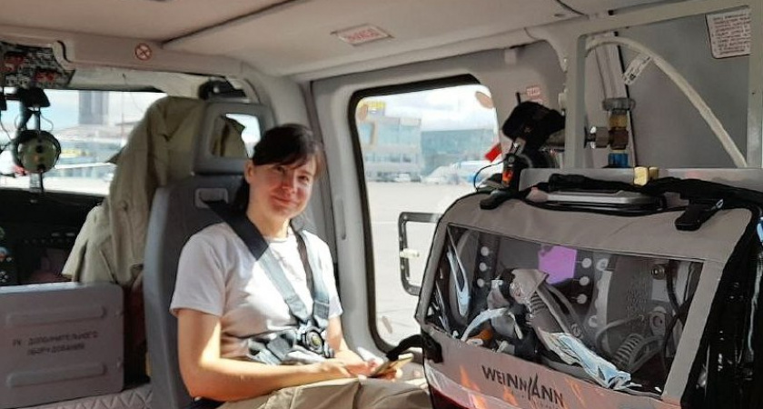 Младенца из Козьмодемьянска доставили в казанскую больницу на вертолете