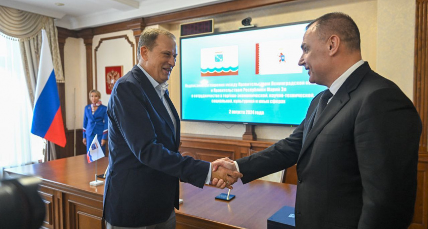 Руководители Марий Эл и Ленинградской области договорились о реализации совместных проектов