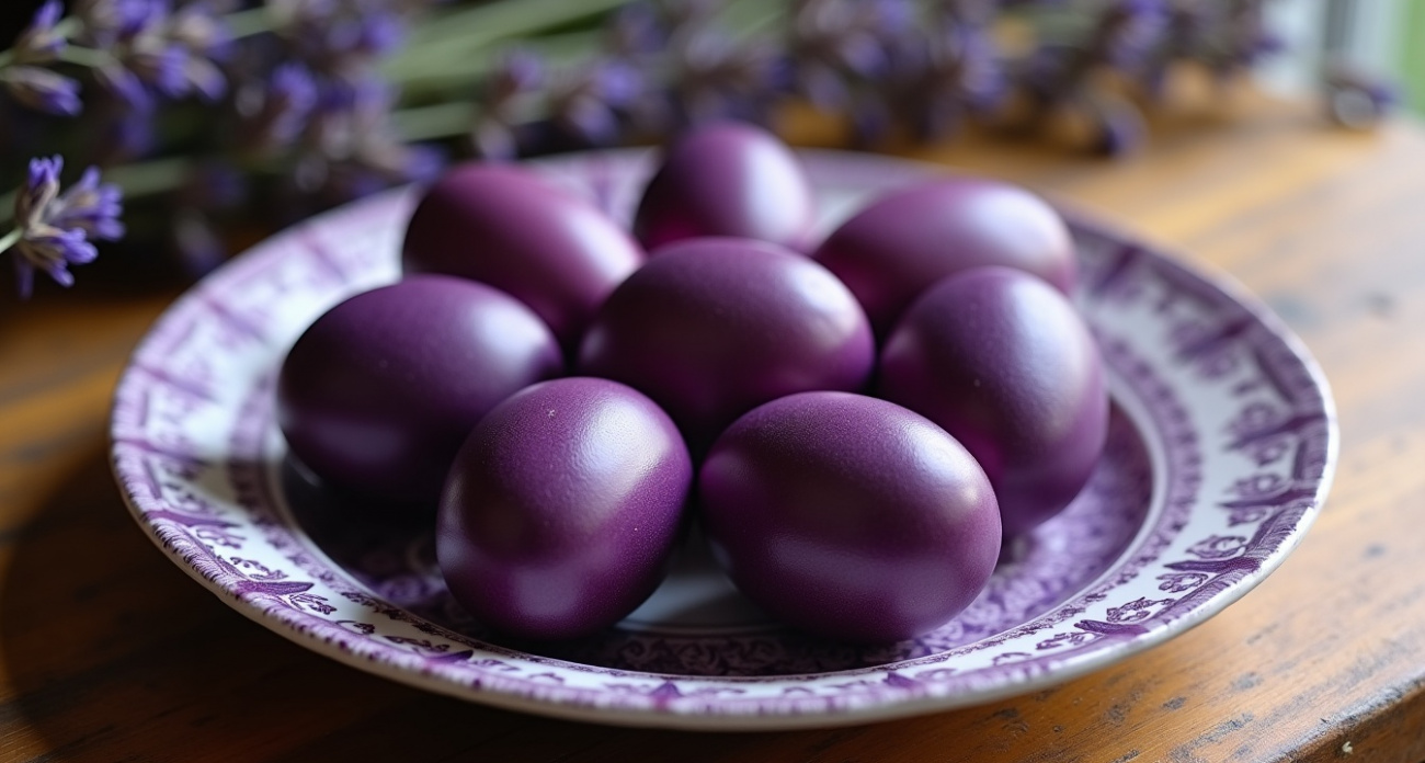 Отложите свеклу и ягоды: окрасьте яйца отваром этой травы — сливовый оттенок покорит гостей на Пасху