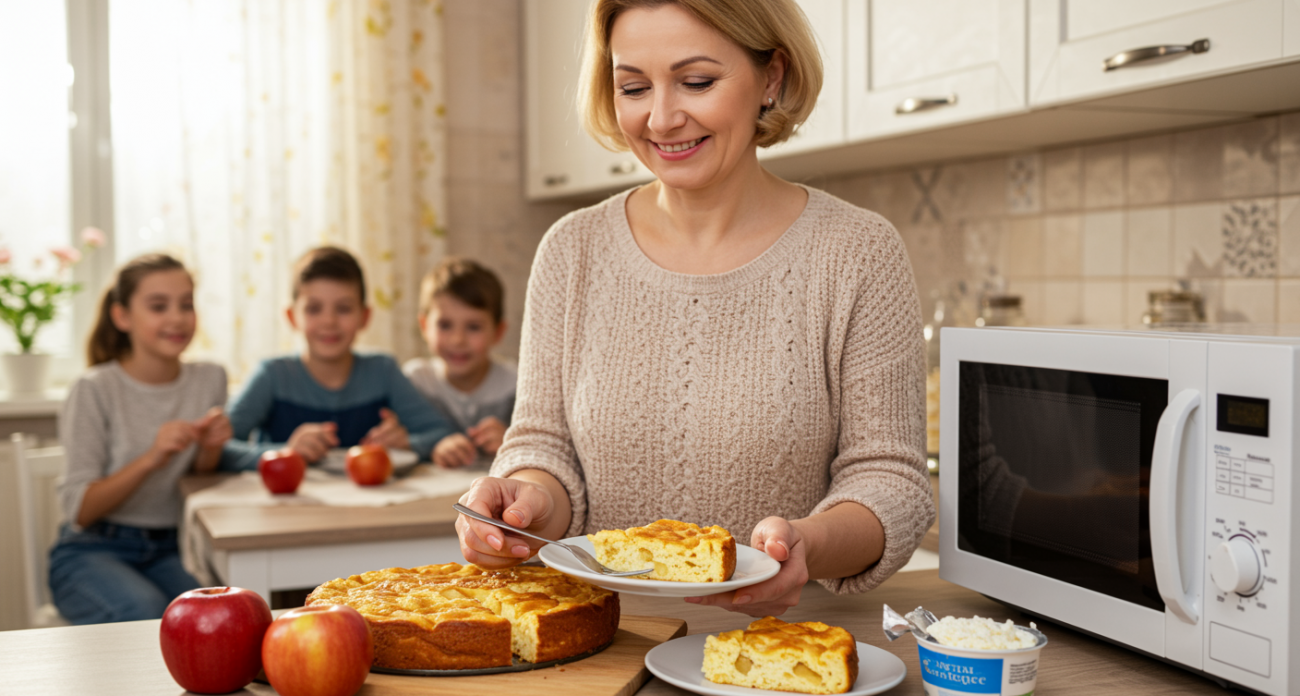 1 яблоко и упаковка творога — и 8 минут в микроволновке: семья уплетает на завтрак за считанные минуты