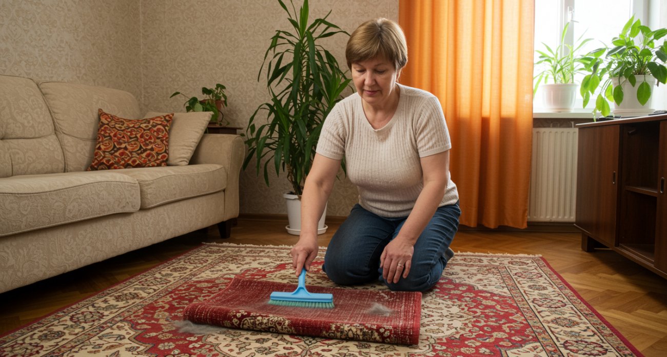 Турецкий метод чистки ковров: мои половики без пыли и шерсти всего за 15 минут