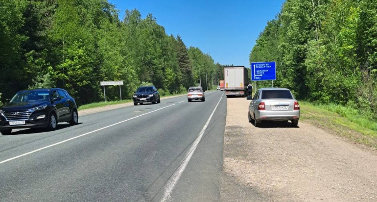 Фура насмерть сбила женщину на трассе в Звениговском районе