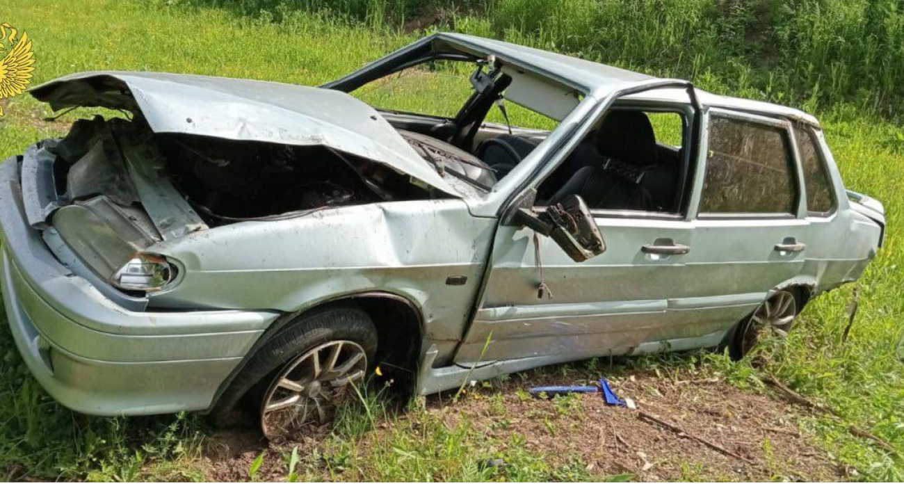 20-летний парень без прав улетел в кювет в Мари-Турекском районе