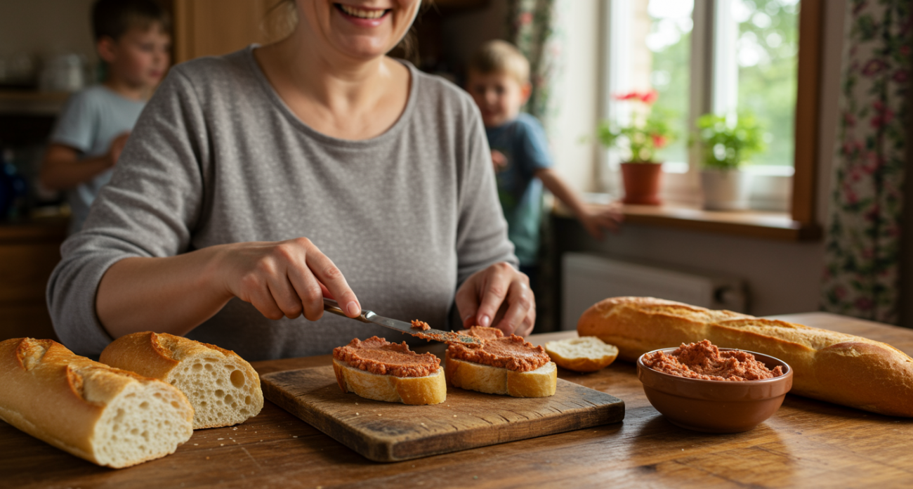 Домашняя намазка на хлеб: выходит настолько вкусной, что семья уплетает за обе щеки — вкуснее колбасы