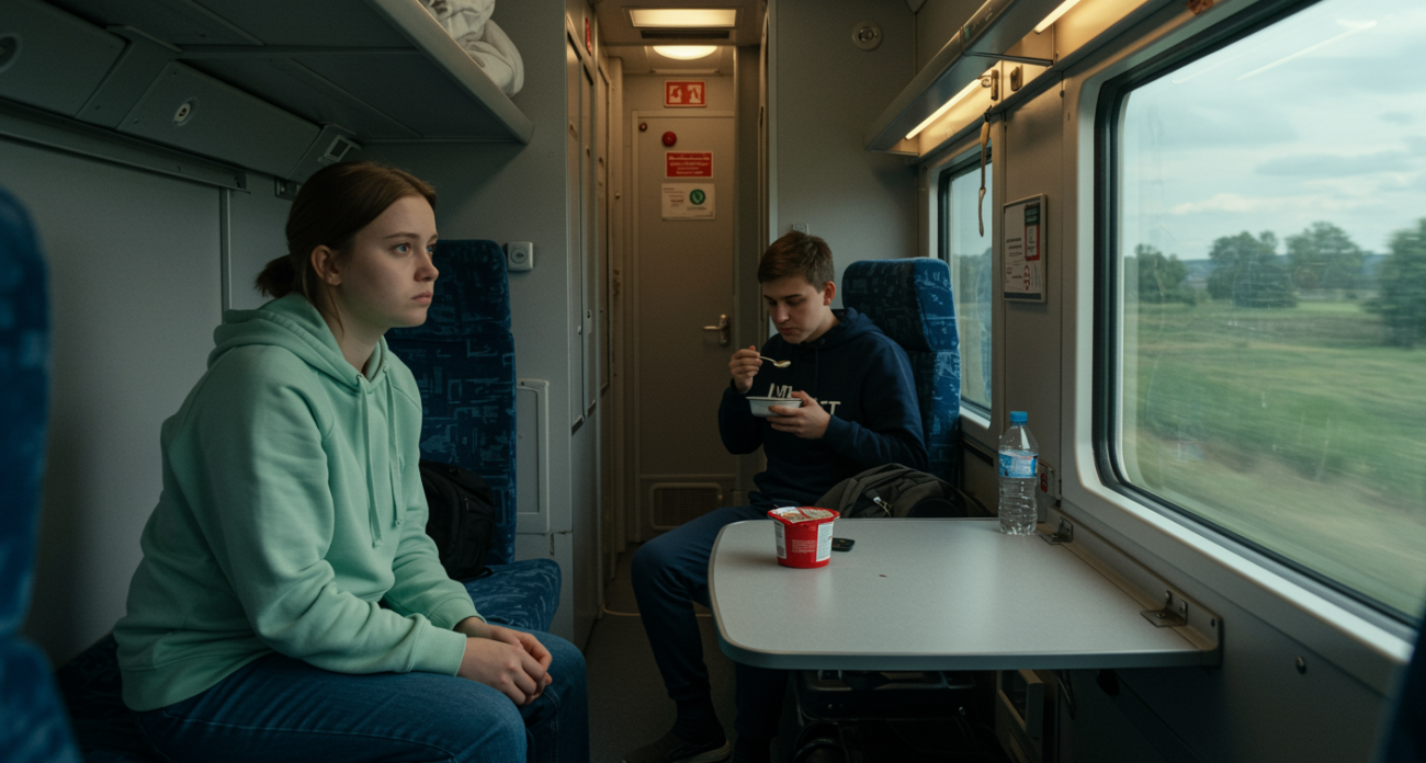 Где должен размещаться пассажир с нижней полки, пока сосед сверху обедает? Запомните раз и навсегда