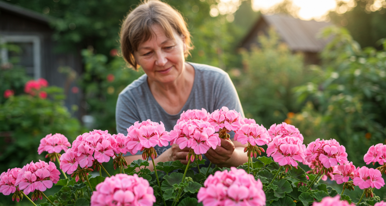 Для цветения герани — в июне необходимо: 2 ампулы под корень — и пеларгония краше шапки Мономаха