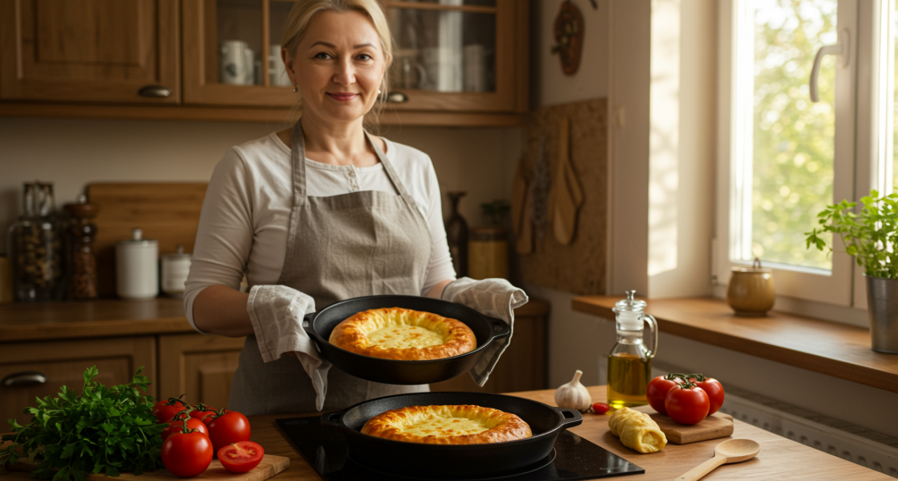 Теперь это мое любимое блюдо - быстрый хачапури на сковороде: готовится за считанные минуты