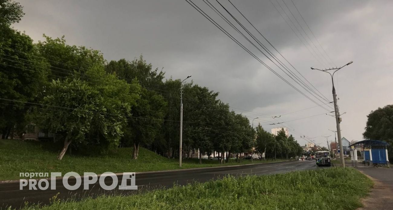 Опасная погода идет на Марий Эл: гроза, град, шторм