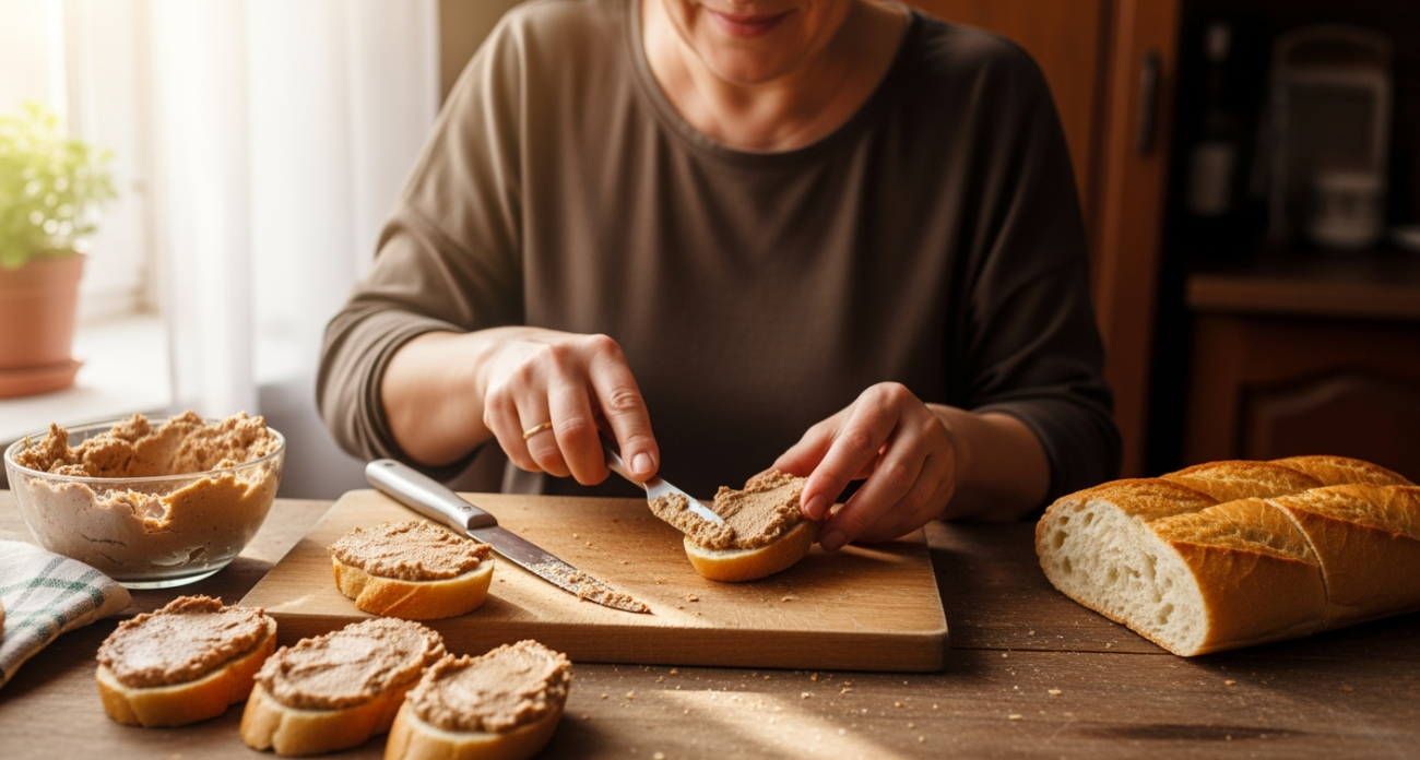 Сытная намазка на хлеб: получается такой аппетитной, что домашние просят добавки — вкуснее любой колбасы