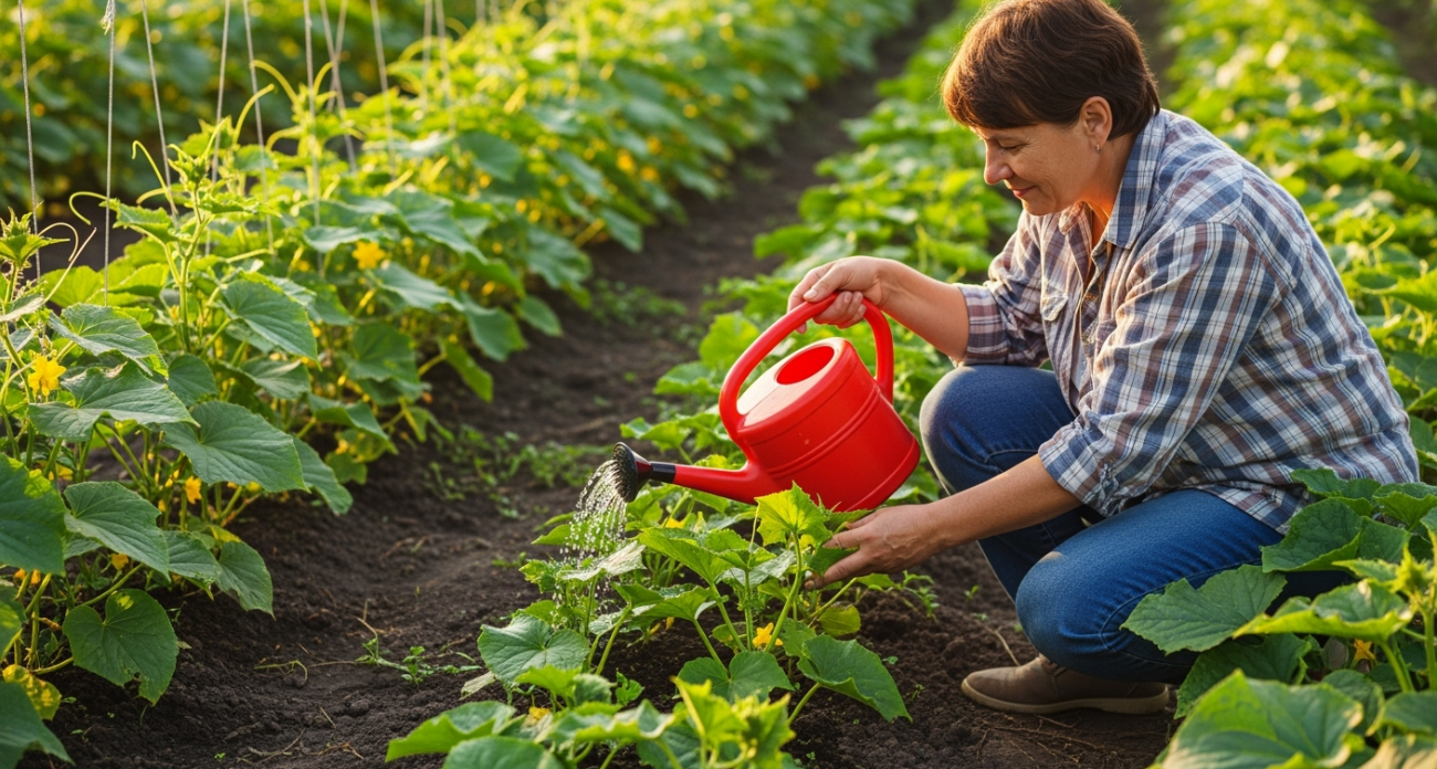 На ведро воды 1 щепотка этой специи, и огурцы больше не болеют: все плоды вырастают как на подбор ровными и сочными