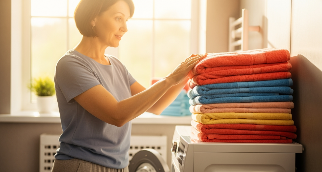 1 стакан в стиральную машину — и махровые полотенца станут мягче пуха: забудьте о жесткой ткани