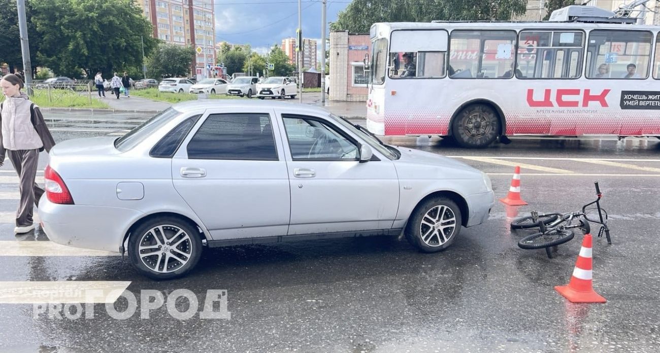 12-летний велосипедист выскочил под колеса легковушки в Йошкар-Оле