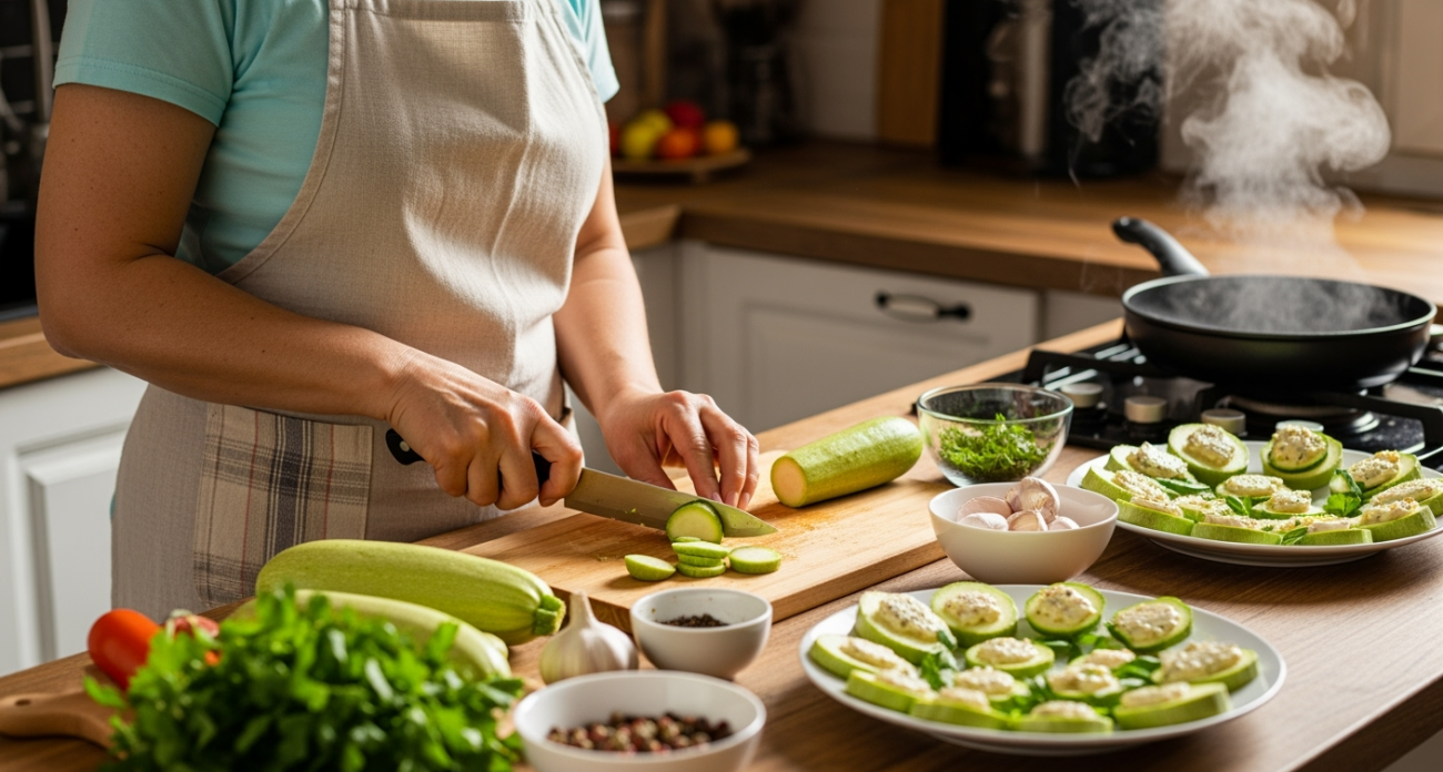 Кабачки летом не жарю и не запекаю: быстрая закуска к мясу за 15 минут - гости всегда просят рецепт