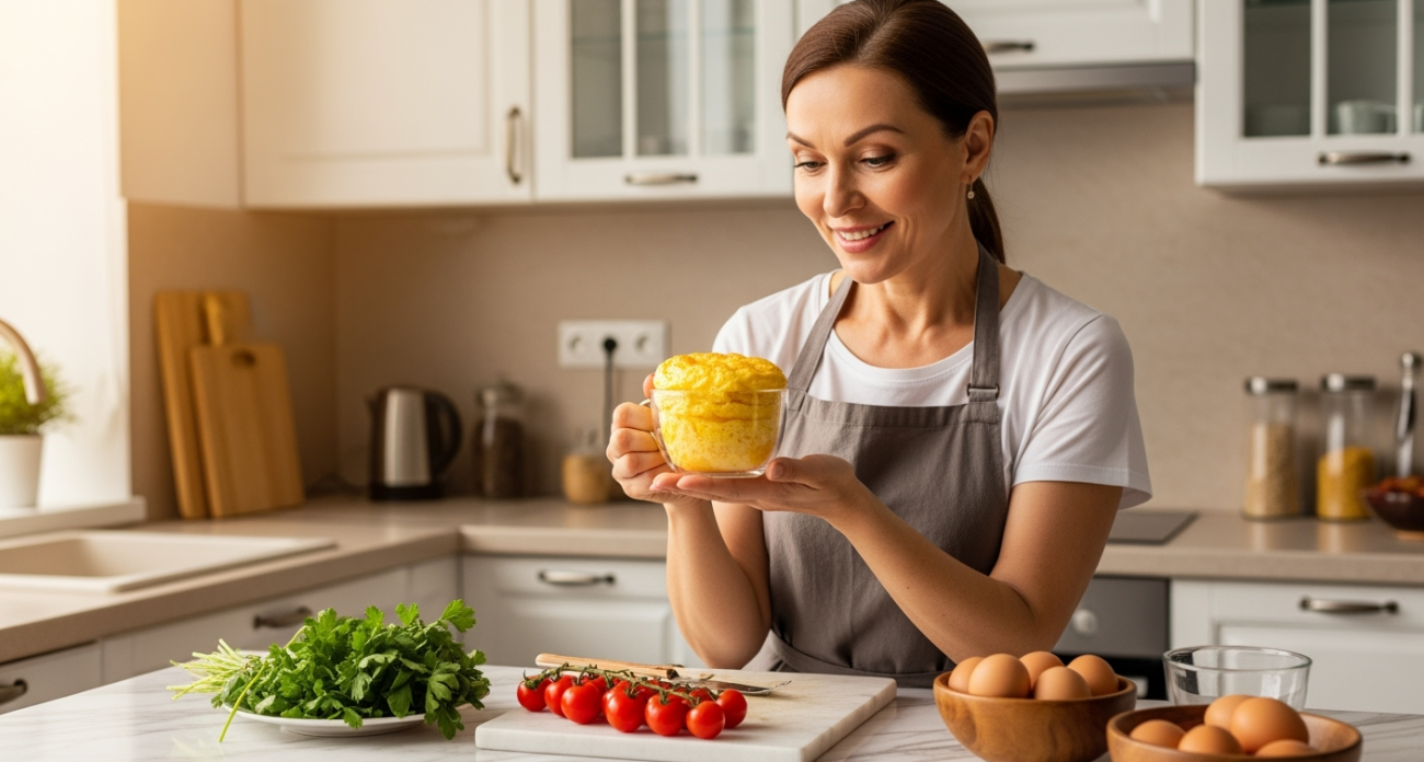 Яичницу на сковороде больше не готовлю — использую обычный стакан: выходит намного вкуснее
